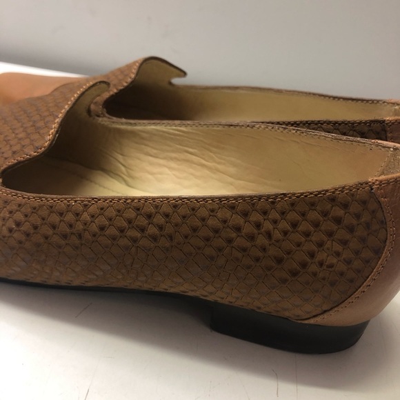 Columbian Leather Loafers Cognac Brown, size 6 - Picture 4 of 10